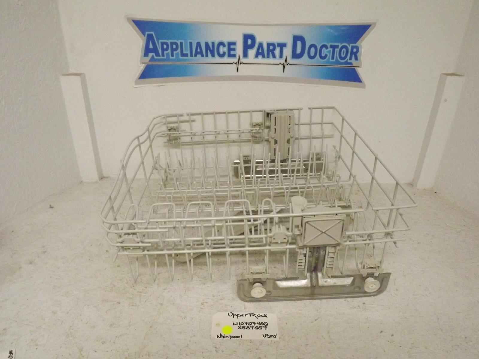 Whirlpool Dishwasher W10727422 8539229 Upper Rack Used Whirlpool Dishwasher W10727422 8539229 Upper Rack Used